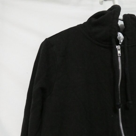 DIVIDED - H&M Basic | medium | Black Zip-Up Hooded Sweatshirt - Picture 4 of 15
